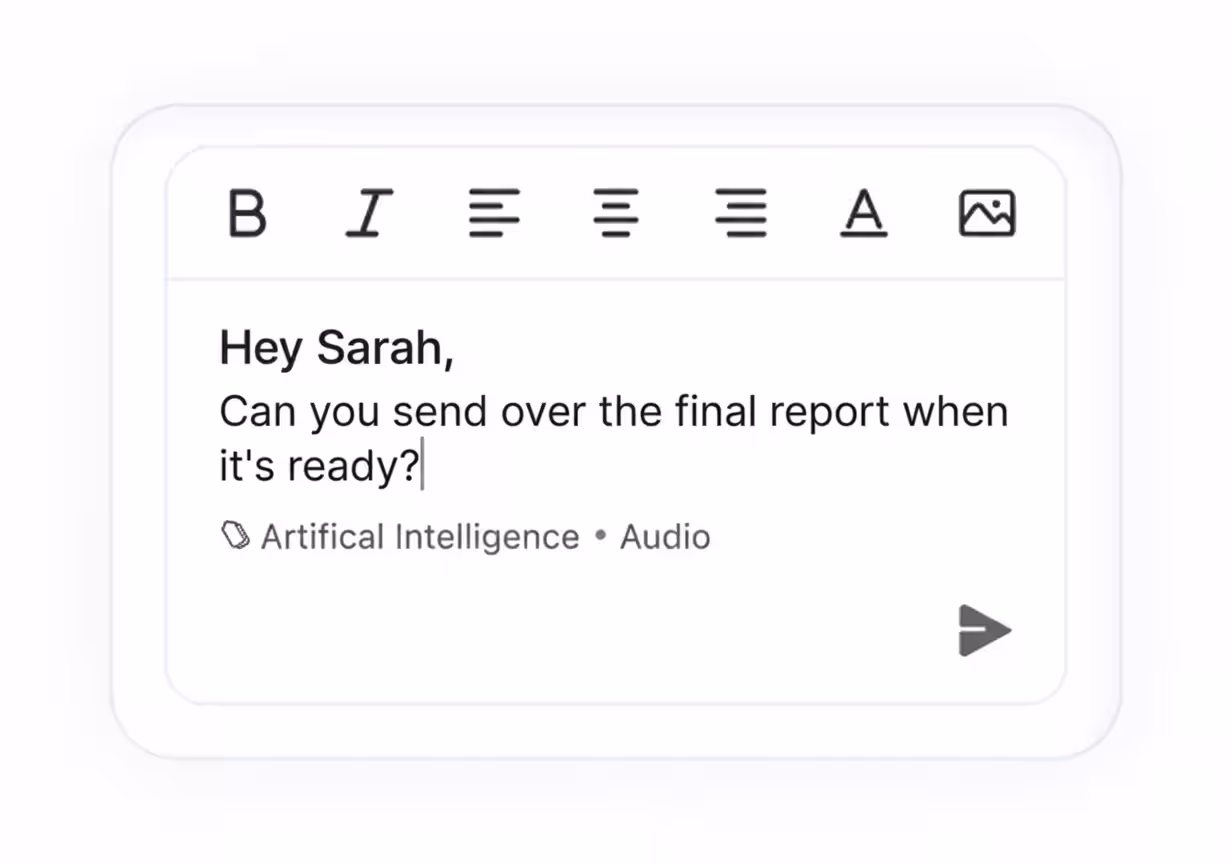 Perfectly transcribed text appearing in an editor